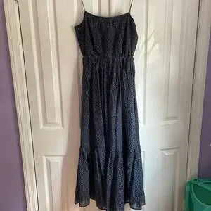 black top maxi dress LONG SLEEVE HENLEY MAXI DRESS